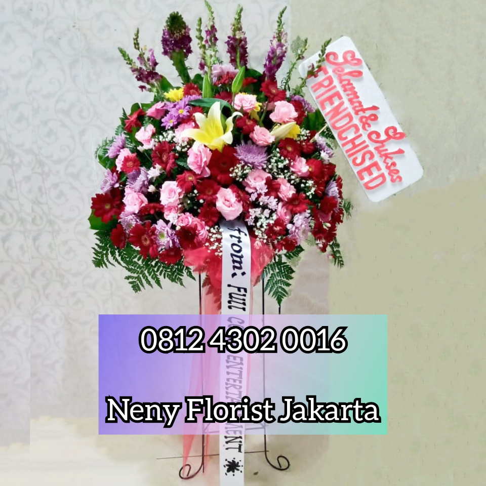 Bunga papan Standing ucapan